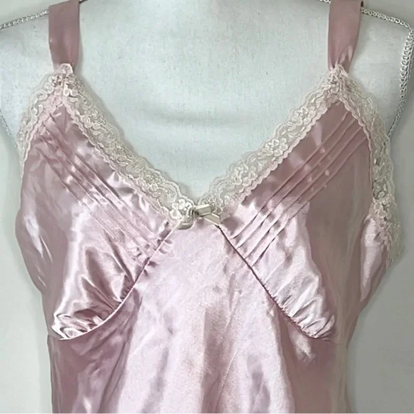 Vintage 90s Pink Satin Cami